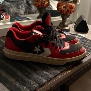Converse mens Red and Black Sneakers